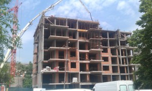 Жилищен комплекс Диана – Процеса на строителство - 15.05.2015 - седма плоча