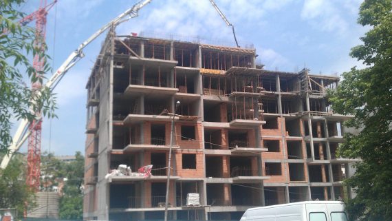 Жилищен комплекс Диана – Процеса на строителство - 15.05.2015 - седма плоча